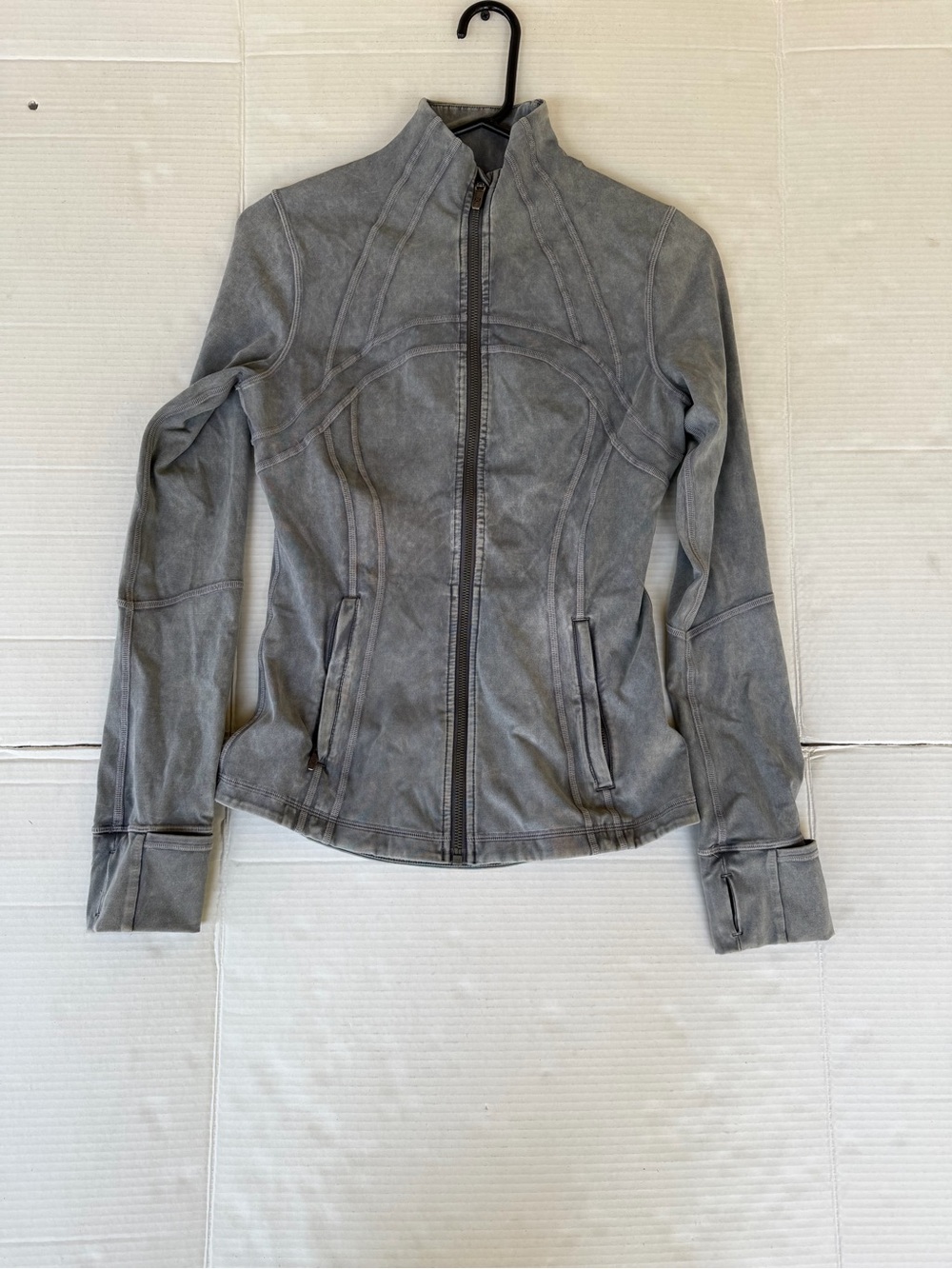 lululemon athletica Gray Fitted Zip Utility Jacket